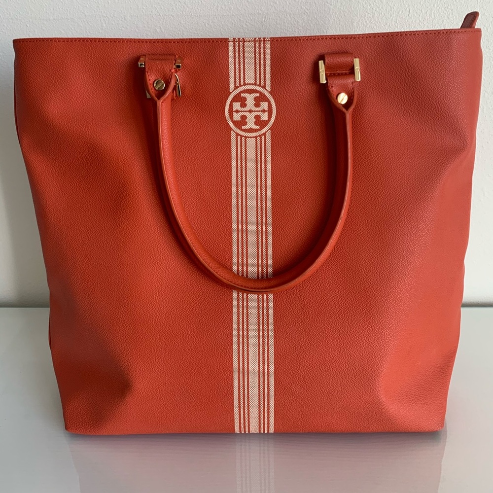 Tory Burch Leather Magazine Tote